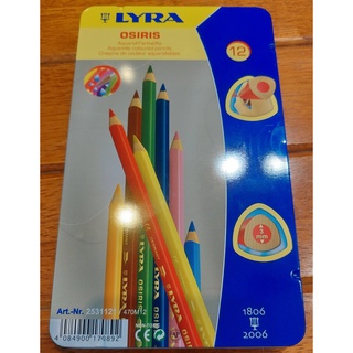 全新-LYRA長三角細水性色鉛筆12色(鐵盒)
