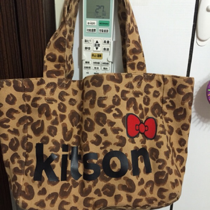 kitson豹紋kitty聯名款手提肩背包