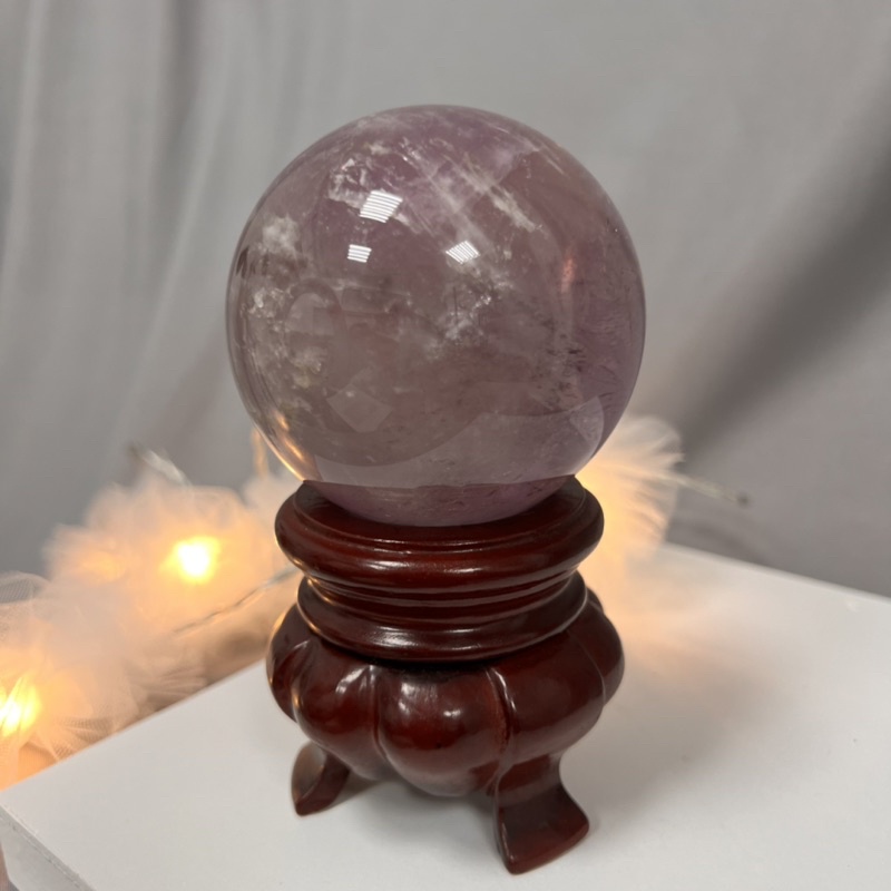 【NEDIVA】現貨❋水晶系列 夢幻天然紫水晶球(直徑7.2cm) 健康招財有助智慧 平心安定