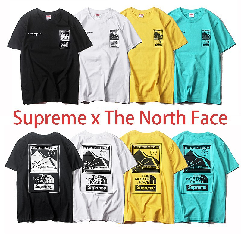 supreme x the north face t shirt