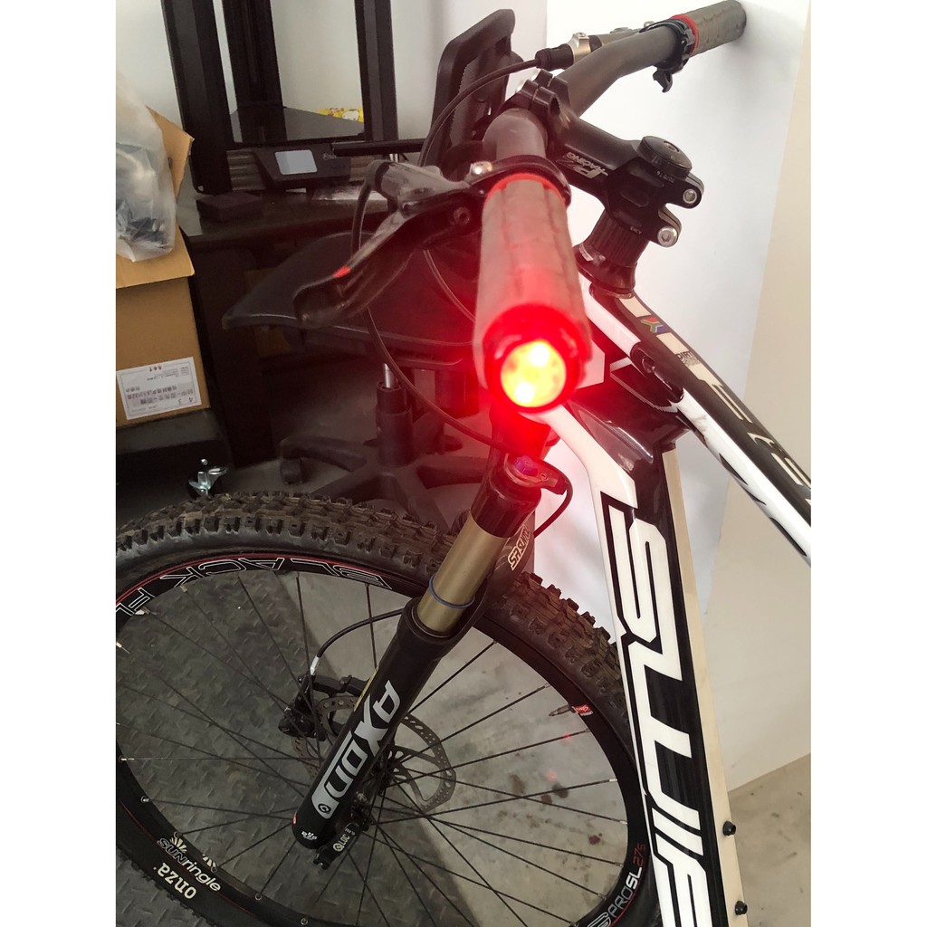 MIT 自行車 車把管 塞燈/尾塞燈-黑色