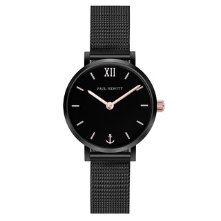 PAUL HEWITT德國設計師品牌手錶 | SAILOR LINE MODEST 經典系列女錶 - 黑色 28mm
