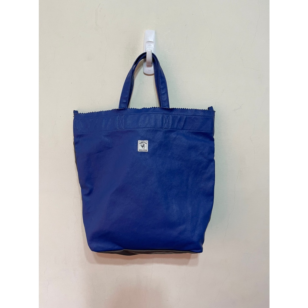 「 二手包 」 Porter International 手提斜背包（藍灰）95