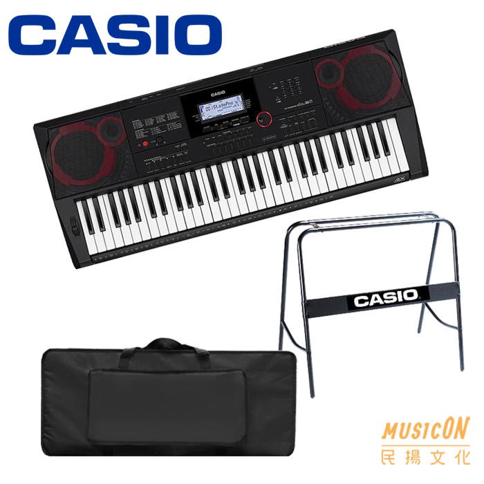 【民揚樂器】卡西歐電子琴 CASIO CTX3000 61鍵 可優惠價加購原廠琴架 電子琴袋