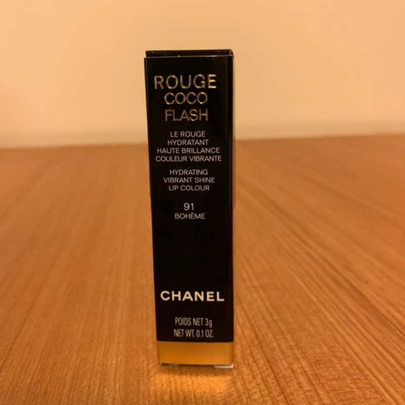 CHANEL 香奈兒 ROUGE COCO FLASH 晶亮水唇膏 #91 全新專櫃貨