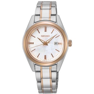 SEIKO 精工CS經典石英女錶30mm玫瑰金色(6N22-00K0KS/SUR634P1)SK006