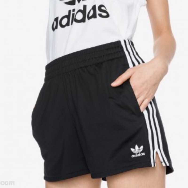 KK♦️愛迪達 ADIDAS - 3 STR SHORT BLACK 三線褲 女生 短褲 三葉草 cy4763