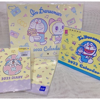 哆啦a夢2022新款三角桌曆 月曆 筆記本 手帳 掛曆 小本記事本 年曆 哆啦a夢桌曆 哆啦a夢筆記本 日本限定
