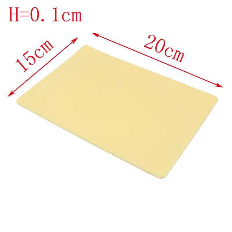 小號練習皮熱賣矽膠練習皮15*20*0.1cm常規空白小號紋身紋繡練習皮仿皮膚色矽膠刺青工具紋身器材