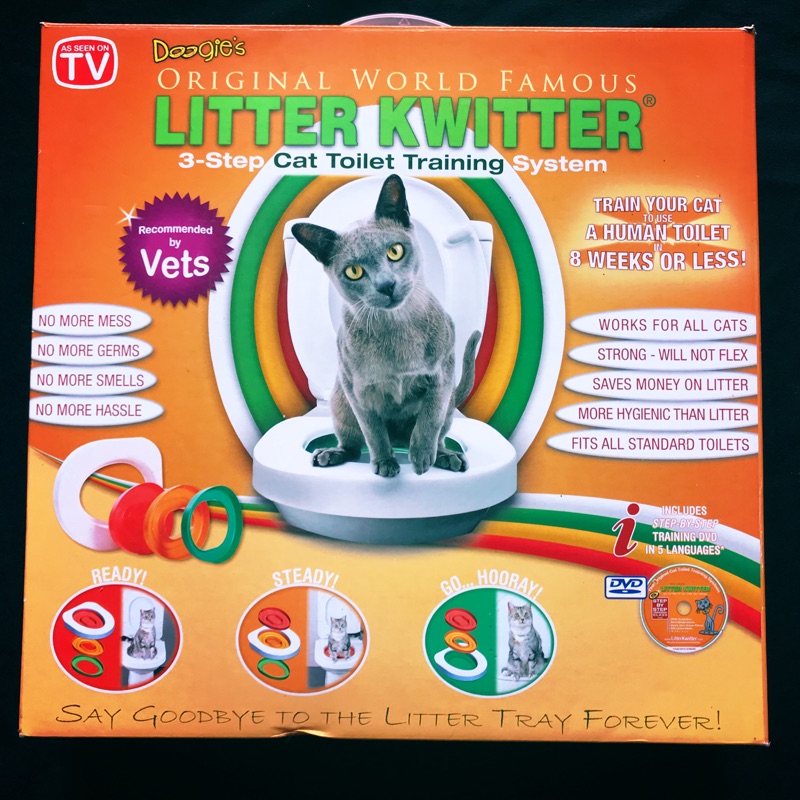 Litter knitter 貓咪如廁訓練器 貓馬桶 貓砂盆 入廁訓練