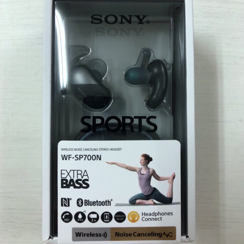 SONY WF-SP700N 無線降噪耳機（黑）（日貨）