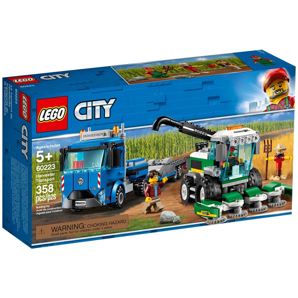 LEGO 60223 收割機運輸車 Harvester Trasport《熊樂家 高雄樂高專賣》City 城市系列