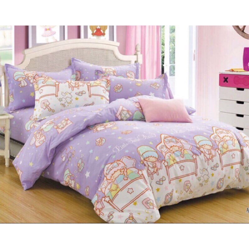 雙子星 kikilala 床罩 被套 枕頭套 床包四件組