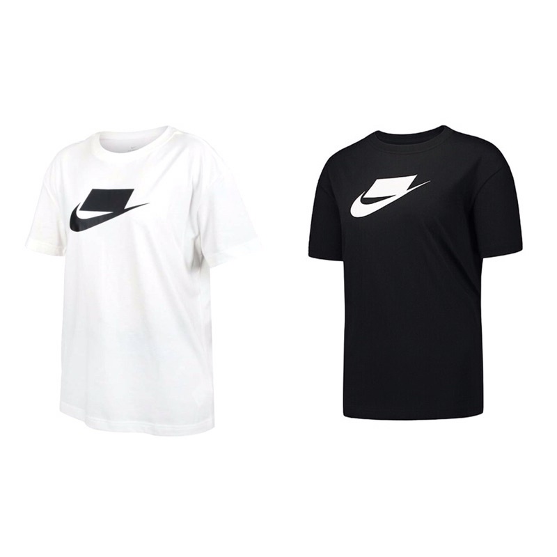 [Nike] 女款運動休閒上衣 圓領 寬鬆舒適 黑 DB9828010 白 DB9828100《曼哈頓運動休閒館》