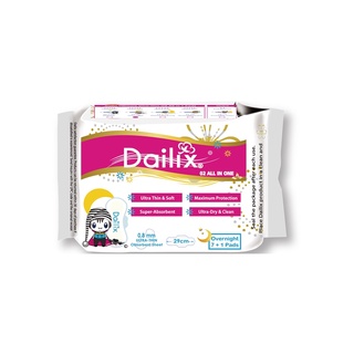 【Dailix】吸血鬼超瞬吸抑菌淨味乾爽衛生棉29cm(8片；夜用型)