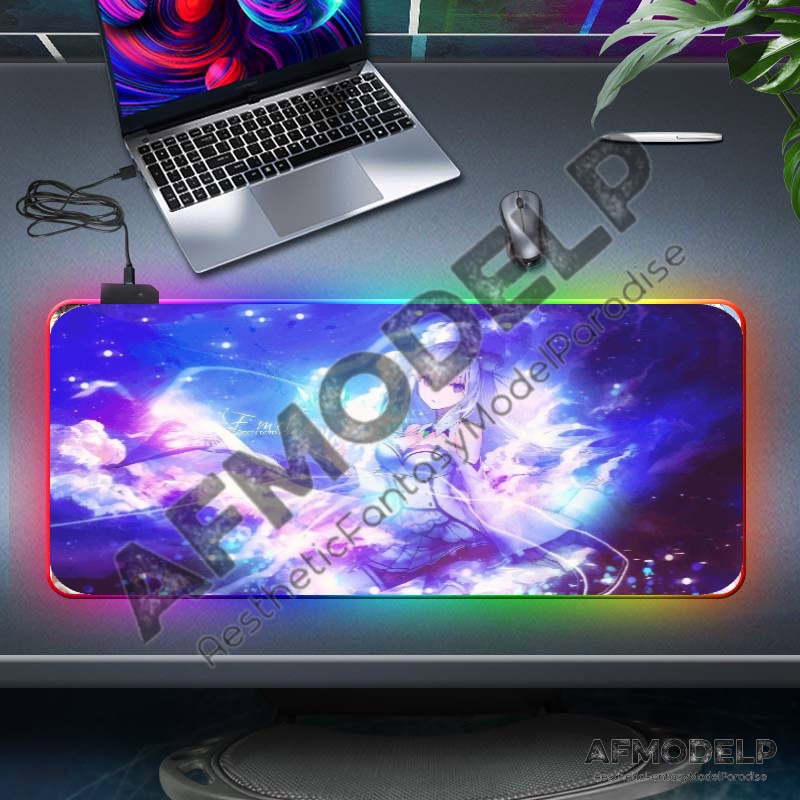 ReLife Gaming Mousepad with Box RBG Lightning Glowing 400x90