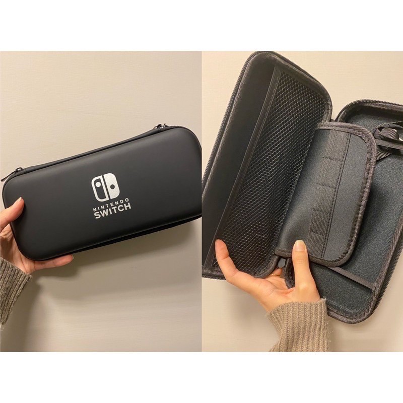 現貨 全新任天堂ns Switch Switch Lite 收納包 保護貼印製原廠logo 副廠 蝦皮購物