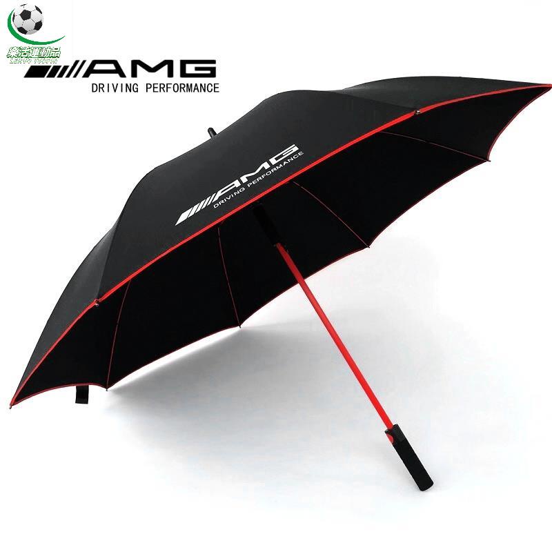 樂活運動品 賓士AMG雨傘德國原裝超大防曬晴雨傘原廠高檔個性改裝紅骨風暴傘