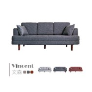 【BNS居家】Vincent文森 最強獨立筒沙發(三人座)(不含腳蹬)/布沙發/沙發床
