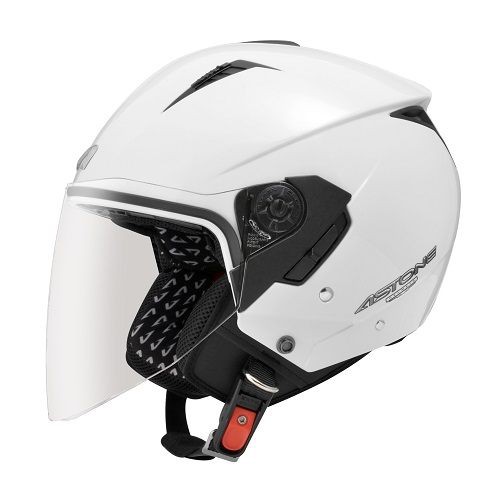【ASTONE】RST 素色(白) 輕量化 3/4 半罩 安全帽 加長風鏡 內墨片 眼鏡溝 耳機孔 內