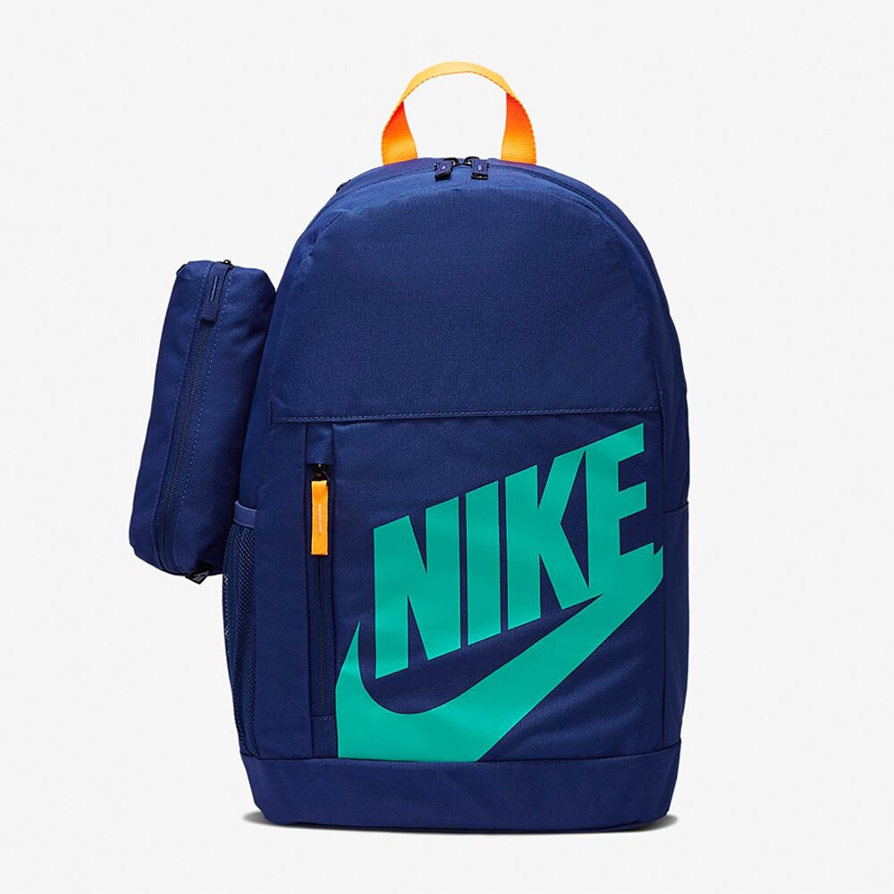 【大力好物】NIKE Elemental 後背包 兒童背包 可調式背帶 筆袋 水壺袋 藍 BA6030-492