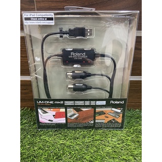 【傑夫樂器行】現貨 ROLAND MIDI線 UM-ONE MK2 USB MIDI CABLE錄音傳輸線 訊號線