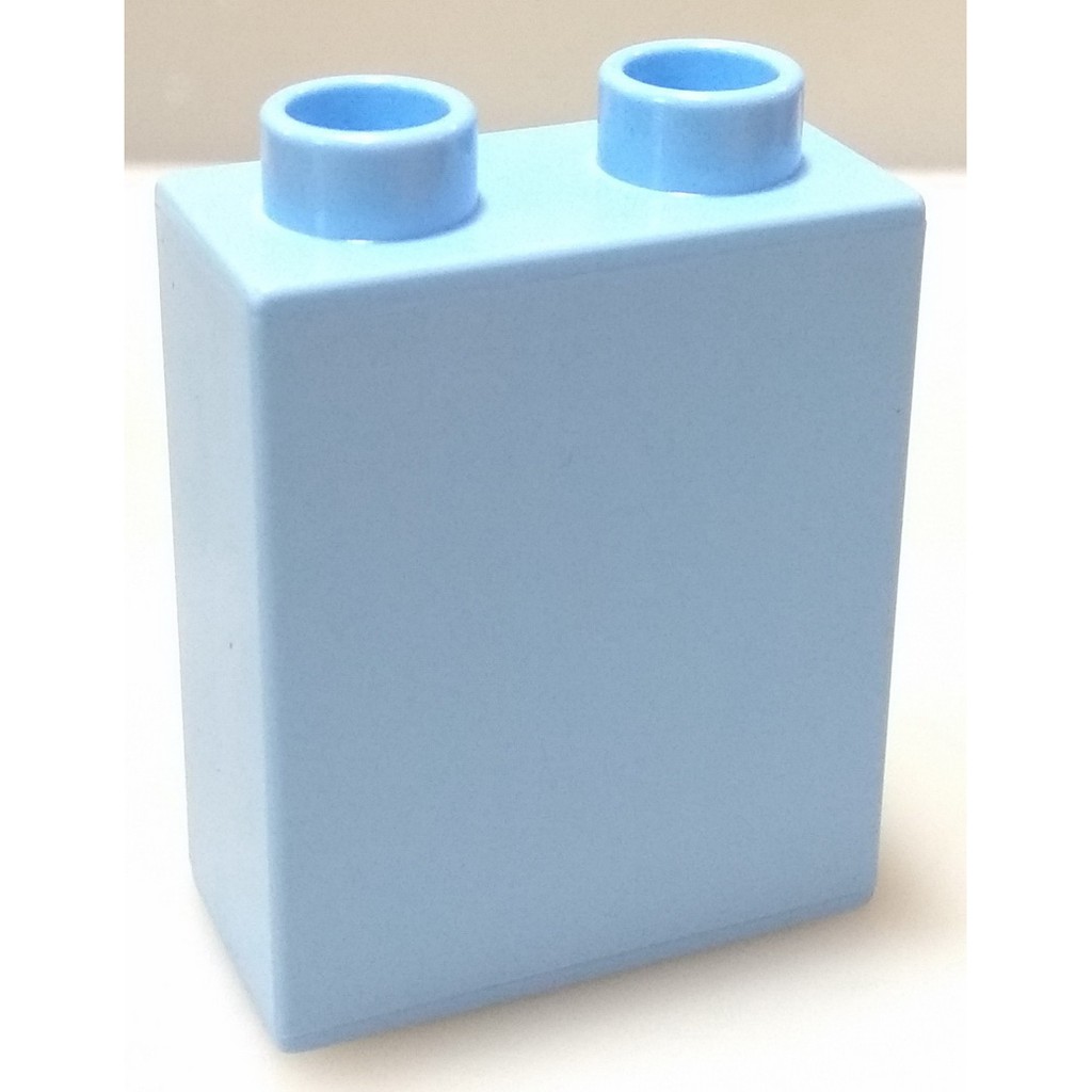 【得寶Duplo】淡藍色 1x2 高磚 基本磚 大顆粒 積木 [樂高玩家★正版LEGO]