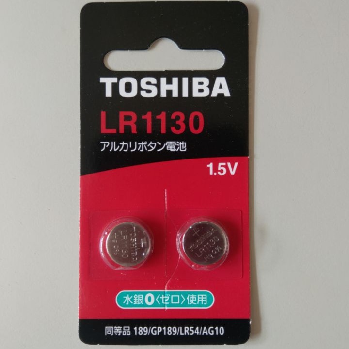 TOSHIBA 東芝 水銀電池 鈕扣電池 LR1130 2入裝 1.5V