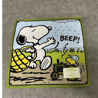 🌷荳荳尋寶屋🌷738 日本製 全新 復古 SNOOPY 史努比 超可愛 手帕 方巾 百分百 純綿 超過20年收藏