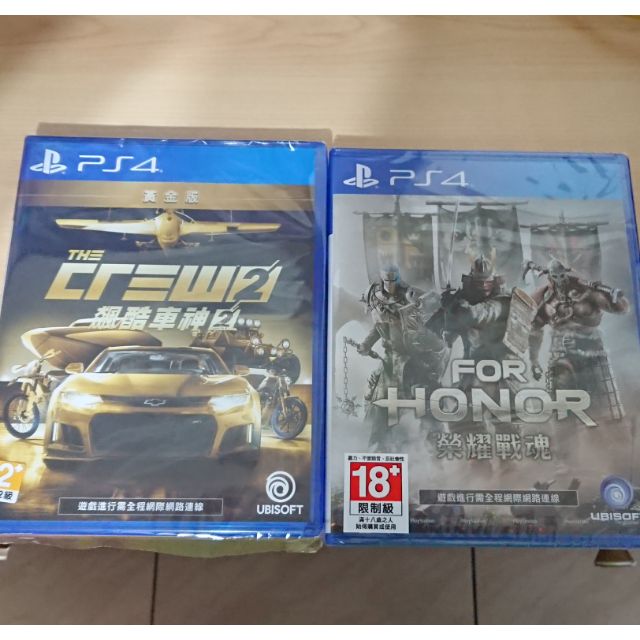 PS4 飆酷車神2 黃金版，含季票＋全新未拆榮耀戰魂