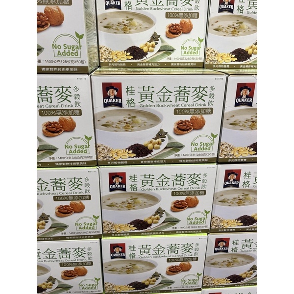 《Costco 好市多代購》Quaker桂格無添加糖黃金蕎麥多穀飲