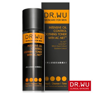 DR.WU 男士舒緩控油醒膚水150ML【盒損品202601】