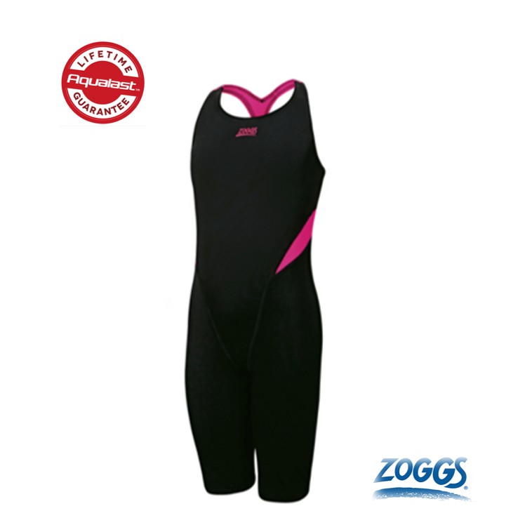 ZOGGS 青少女 永久 抗氯 游泳 運動 競賽 比賽 三鐵 鐵人 連身 泳衣