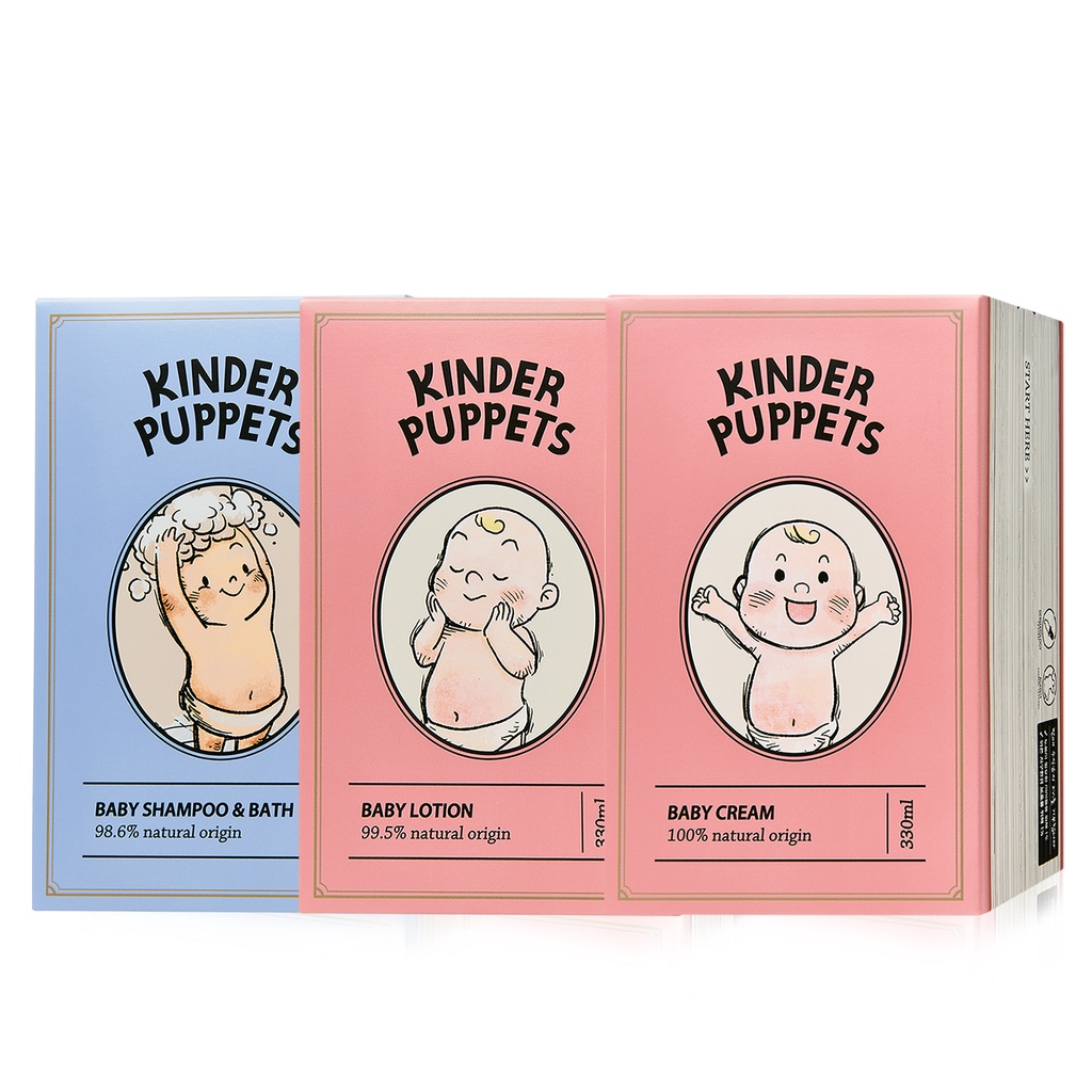 Kinder Puppets守護寶貝-高保濕組合 (敏弱/特異/乾裂/新生兒/一般肌適用)