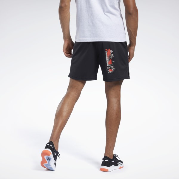 REEBOK CrossFit® KNIT WOVEN HYBRID 運動短褲 混合健身 運動 健身 黑色 FJ5272