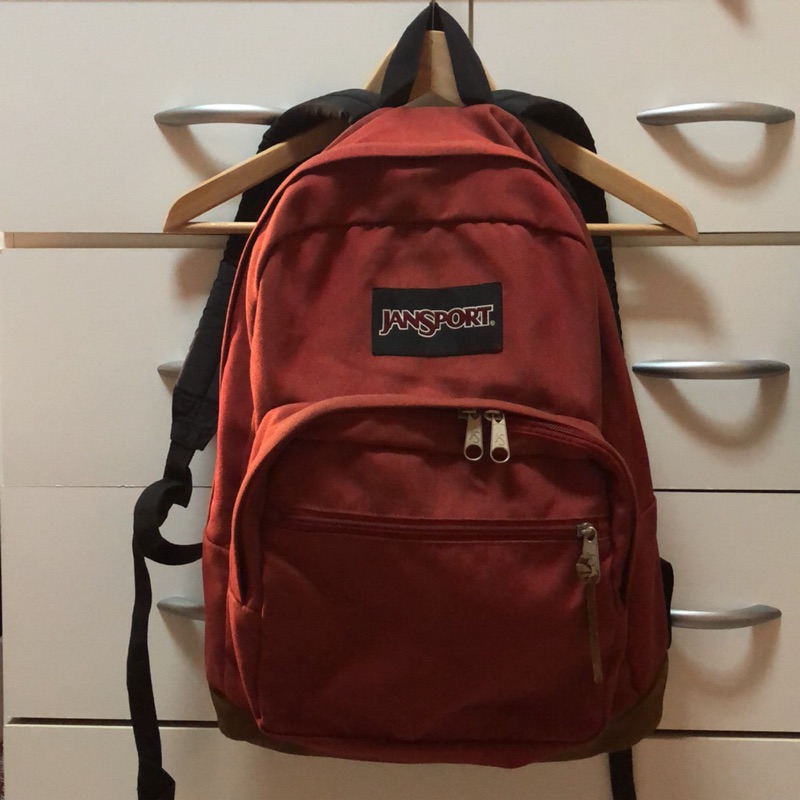 JanSport 麂皮系列 RIGHT PACK 後背包 旅行包 大容量 4500934547 紅 經典麂皮不敗款