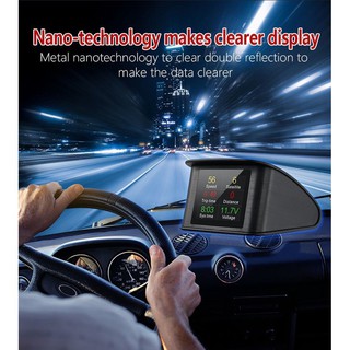 2020最新版obd行車電腦 HUD抬頭顯示器P10 繁體中文 水溫表 時速顯示 液晶熒幕 超速警示 汽車平視顯示器