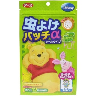 日本帶回!! Disney迪士尼Pooh小熊維尼/閃電麥坤 防蚊貼 驅蚊貼 (24枚入) 檸檬尤加利氣味