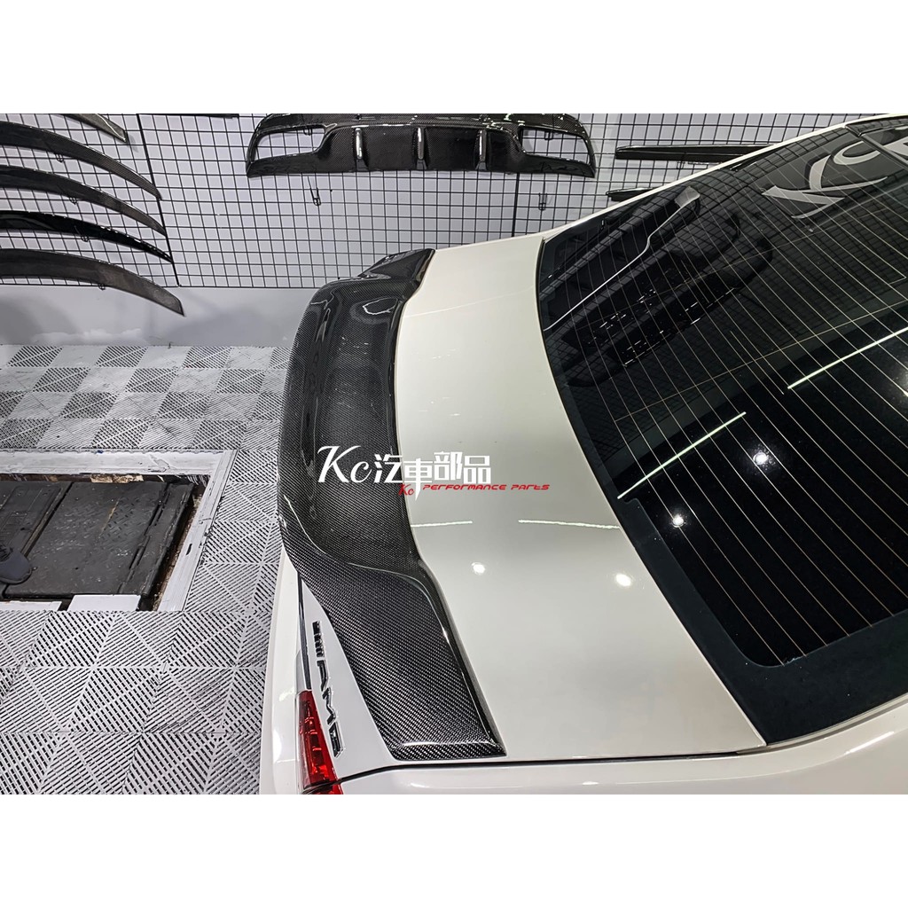 Kc汽車部品 賓士 BENZ W212 [R款] 尾翼 碳纖維 E250 E350 E63