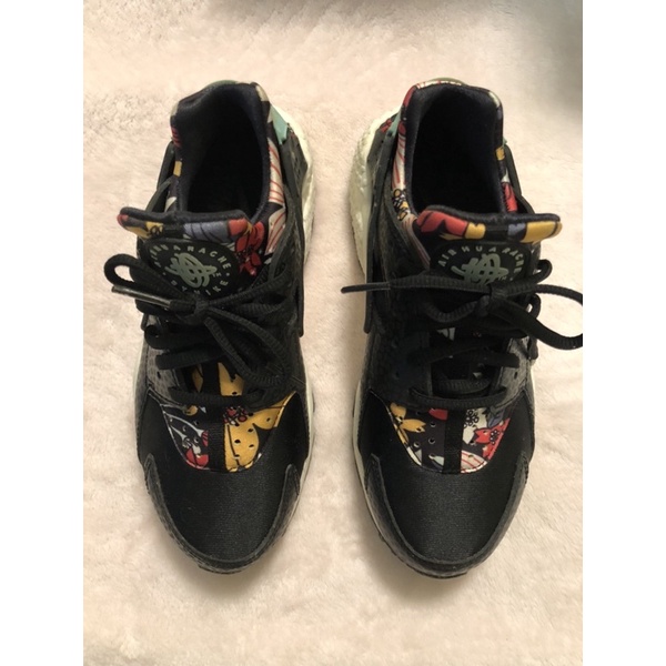 （二手）正版 nike air huarache run 黑武士