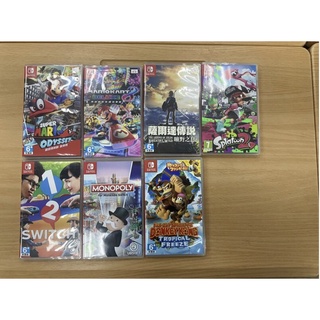 NINTENDO 任天堂 switch 遊戲片 Splatoon2 Monopoly Mario Bros Deluxe