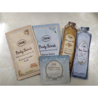 ❣️ 美妍社 ❣️附發票 SABON 試用包 大馬士革玫瑰有機光燦潤澤霜/二合一臉部純淨磨砂膏/身體磨砂膏/沐浴油