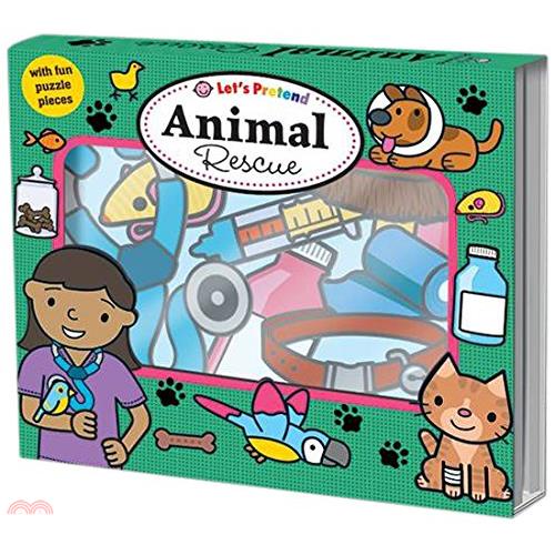 Let’s Pretend：Animal Rescue 搶救動物大作戰 硬頁掀翻操作書（外文書）
