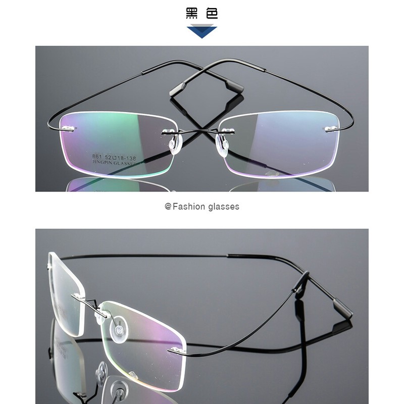✡現貨✡超輕金屬無框眼鏡架 眼鏡含模板重9克