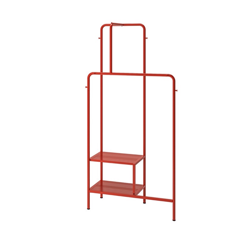 [二手9成新］IKEA NIKKEBY 吊衣桿/紅色/絕版品(衣帽架 掛衣架 晾衣架  曬衣架 開放式衣架 衣櫥 汙衣櫃