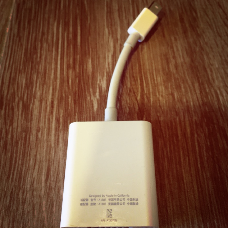 (二手品）Apple Mac Mini DisplayPort 對 VGA 轉換器