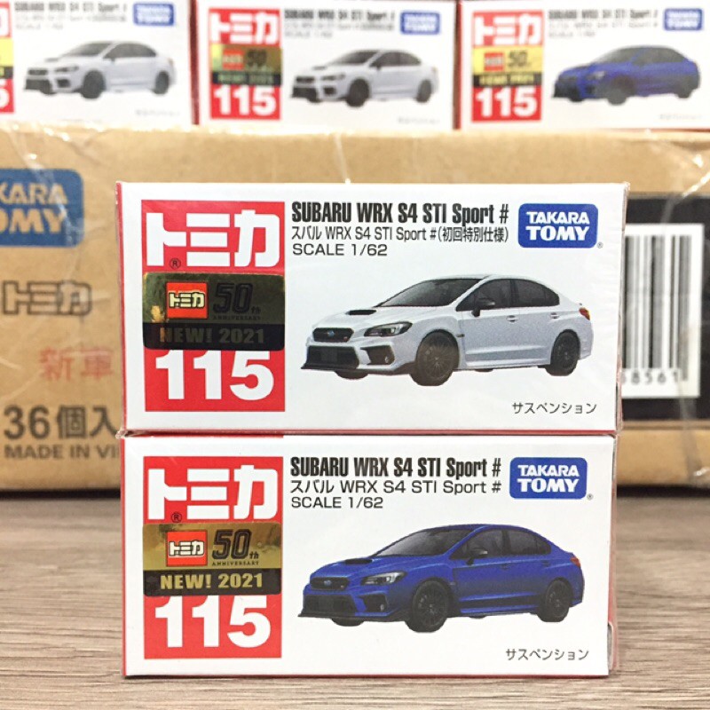 【衝線模玩店】✨現貨✨ 5月 TOMICA No. 115 SUBARU WRX S4 STI (常品藍 / 初回白)