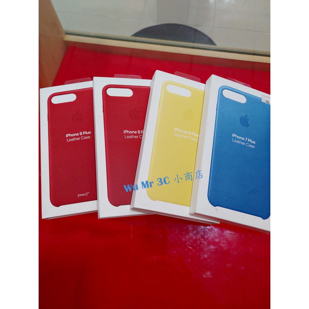 全新 Apple 蘋果 原廠 iPhone 8 Plus / 7 Plus Leather case 皮革保護殼