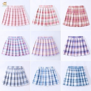女童短裙 百褶裙 jk制服格裙2022夏季短裙女童小學生百褶裙秋裝日系兒童格子裙