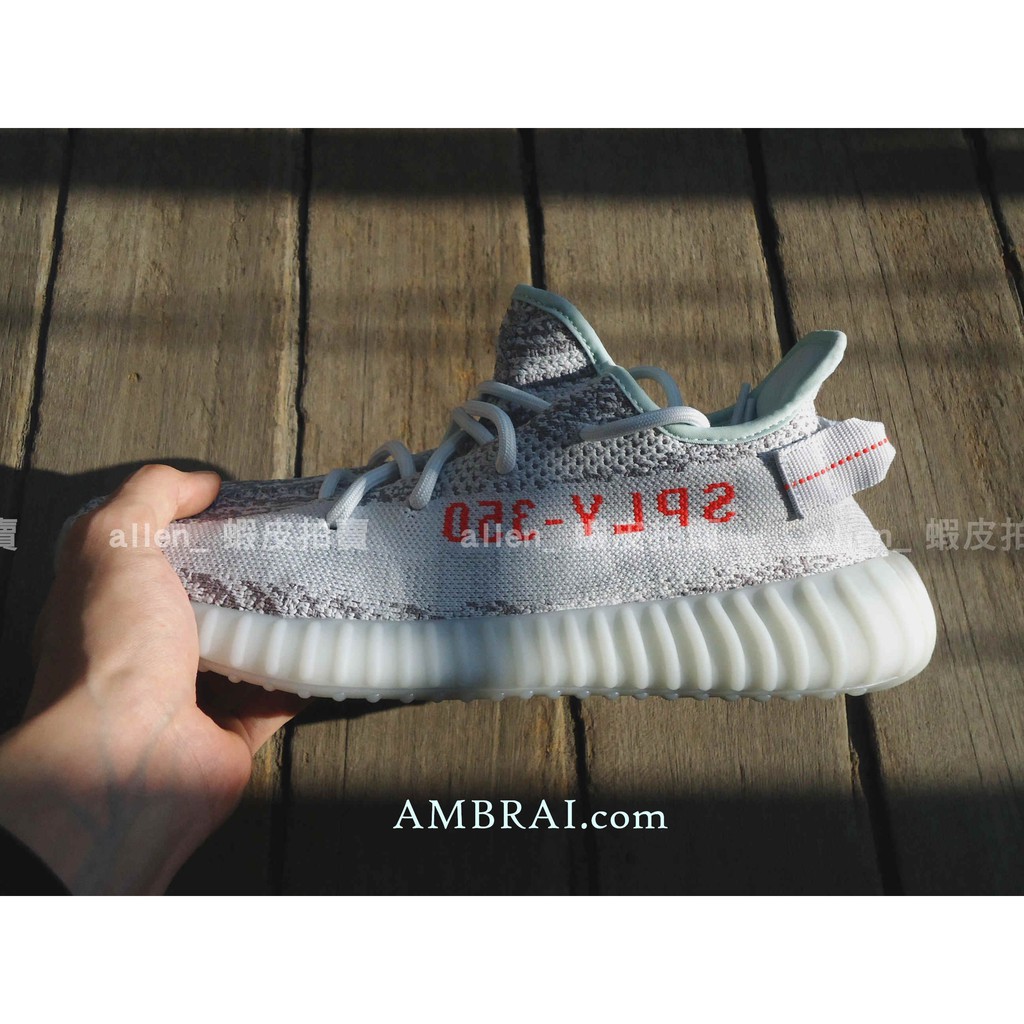 【AMBRAI.恩倍】 adidas YEEZY BOOST 350 V2 Blue Tint 灰藍 斑馬 B37581